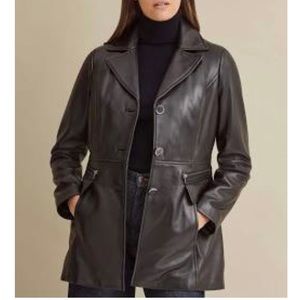 Wilson’s Leather Car Coat - Brown